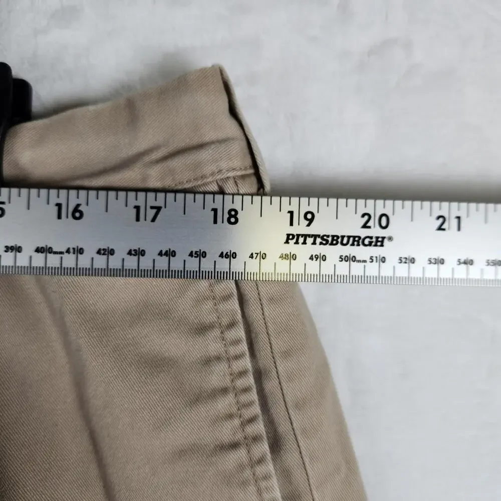 J. Crew Men's Tan  Gramercy Flat Front Chino Short Preppy‎ - Size 36